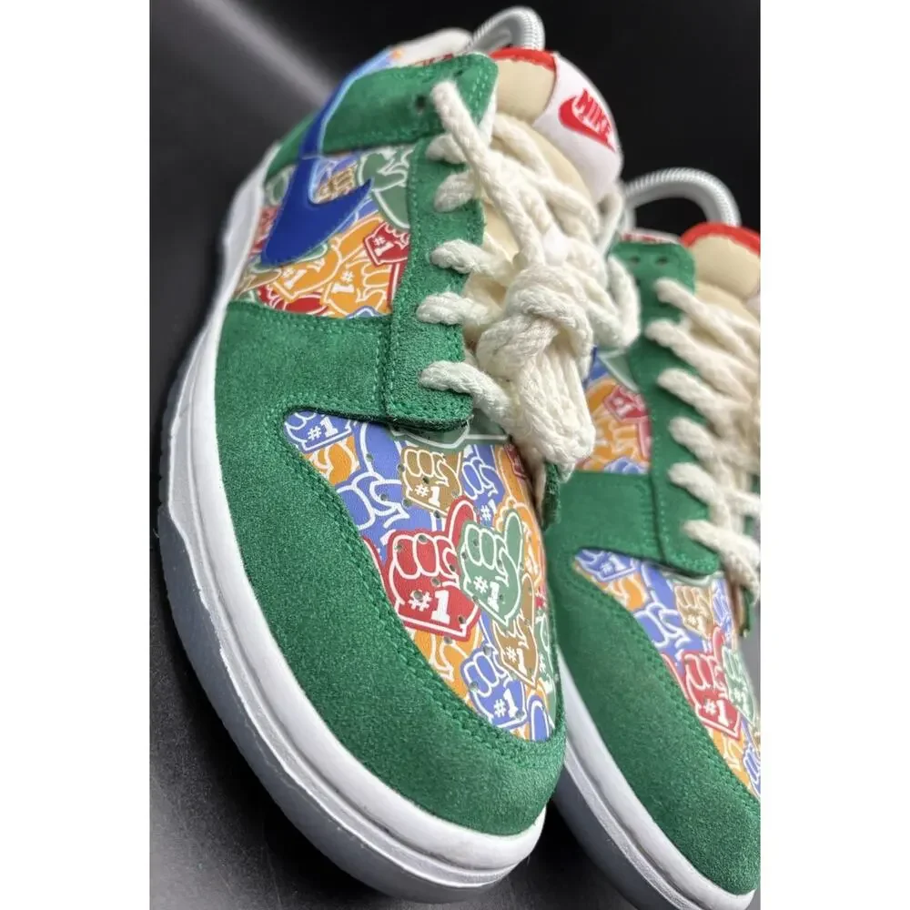 Nike Dunk Low “Foam Finger” Size 7 Pre-Owned Boys/Girls Kids Sneaker